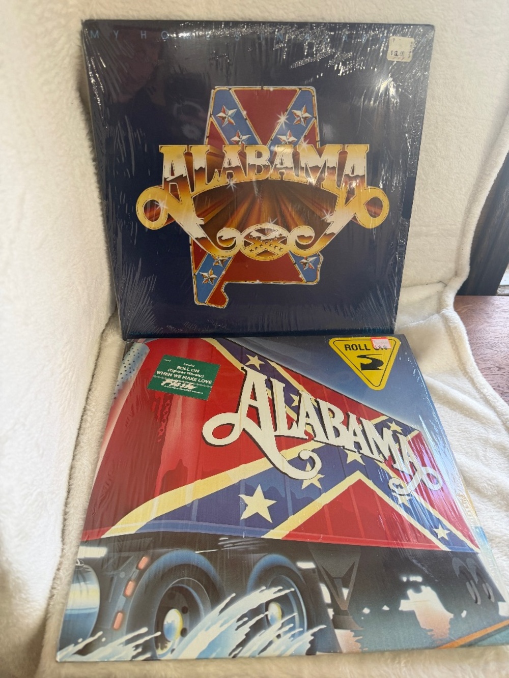 Alabama Vinyl Records Lot of 2 My Homes in Alabama and Roll On Album Country